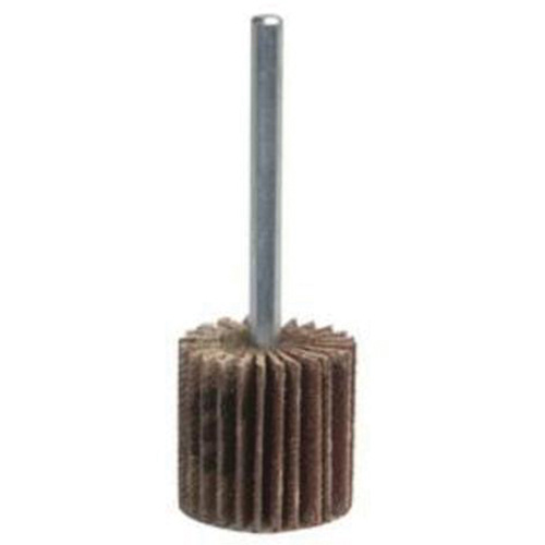 Grind-O-Flex Mini Mounted Flap Wheel, Aluminum Oxide, 60 Grit, 2" x 1/2" x 1/4" Industrial Sales