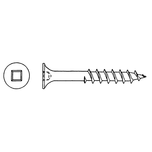 Deck Screws, #8 x 3" L, Green Industrial Sales