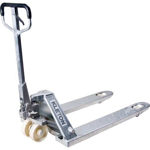 Manual Pallet Trucks, Galvanized, 42" L x 27" W, 5500 lbs. Capacity Industrial Sales