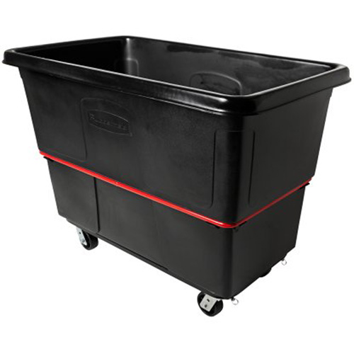 Heavy-Duty Utility Truck, Black Recycled Plastic, 59"/34-5/8" L x 34"/59-1/64" W x 42-1/16"/42-7/8" H, 27 cu. ft. Volume, 1200 lbs. Capacity Industrial Sales