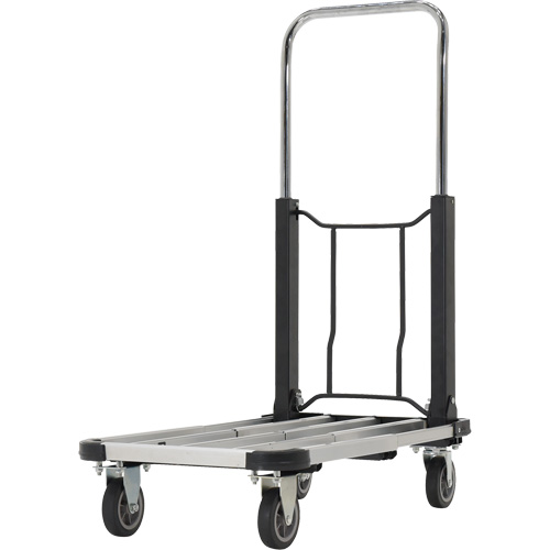 Fold-Up Platform Truck, Stainless Steel, 300 lbs., 28" L x 16" W, 33-1/2" High Industrial Sales