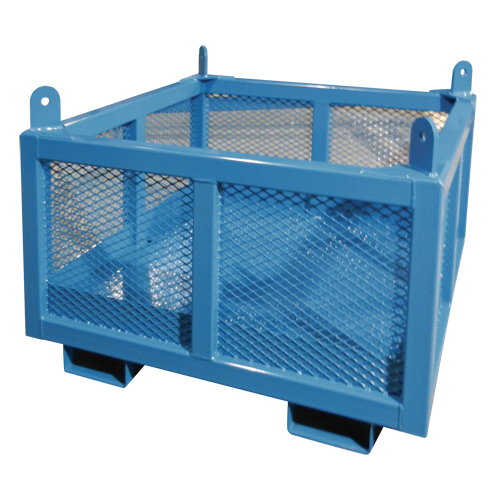Material Handling Basket, 24" H x 48" W x 48" D, 1000 lbs. Capacity Industrial Sales