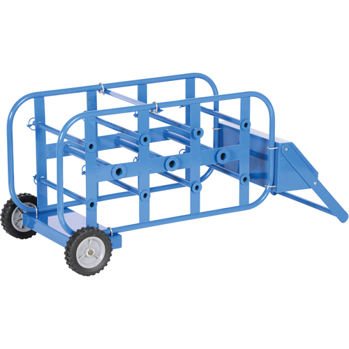 Chariot portatif pour mat&eacute;riaux bobin&eacute;s, Acier, 11 Montants, 19-1/2" la x 43-1/4" h x 17-1/2" p, Capacit&eacute; de 150 lb Industrial Sales