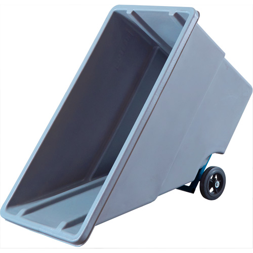 Chariot basculeur en acier, Poly&eacute;thyl&egrave;ne, 0,625 vg³, Capacit&eacute; de charge de 500 lb Industrial Sales