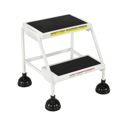 Stop-Step Ladders, 2 Steps, 16" Step Width, 18-9/16" Platform Height, Steel Industrial Sales