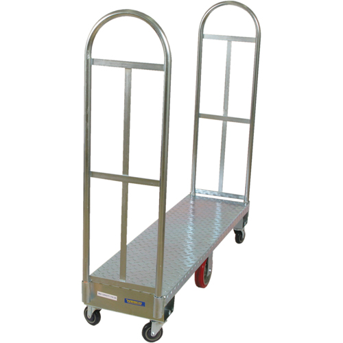 U-Boat Platform Truck, 60" L x 16" W, 1750 lbs. Capacity, Polyurethane Casters Industrial Sales