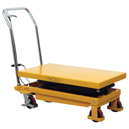 Hydraulic Scissor Lift Table, 19.5" L x 35.5" W/35-1/2" L x 19-1/2" W, Steel, 770 lbs. Capacity Industrial Sales