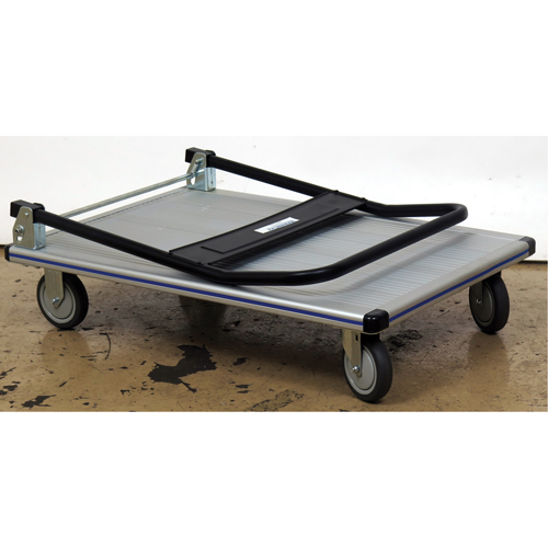 Folding Handle Platform Truck, Aluminum, 350 lbs., 29" L x 18-1/2" W, 34-1/2" High Industrial Sales