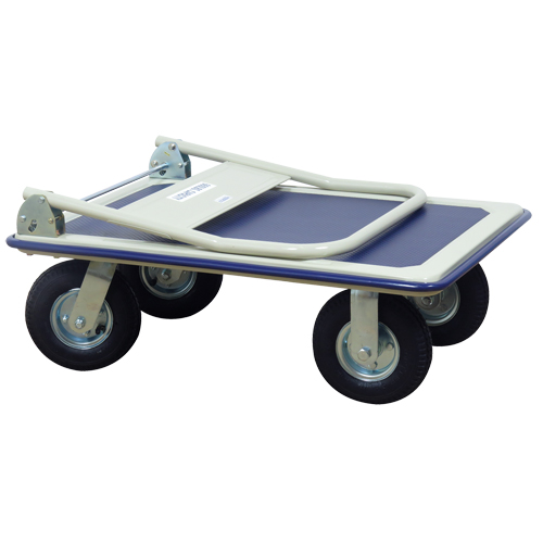 Folding Handle Platform Truck, Steel, 660 lbs., 35" L x 23" W, 43.5" High Industrial Sales