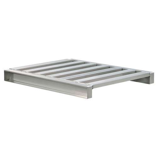 Palette &agrave; canaux en aluminium 2 c&ocirc;t&eacute;s Industrial Sales