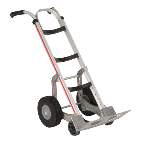Self-Stabilizing Hand Truck, Dual Handle, Aluminum, 55'' Height, 500 lbs. Capacity Industrial Sales