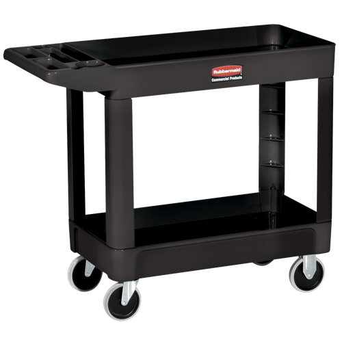 Heavy-Duty Utility Cart - 4520-89, 2 Tiers, 25-7/8" x 33-1/4" x 45-1/4", 500 lbs. Capacity Industrial Sales