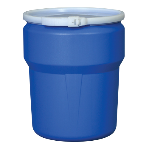 Nestable Polyethylene Drum, 10 US gal (8.33 imp. gal.), Open Top, Yellow Industrial Sales
