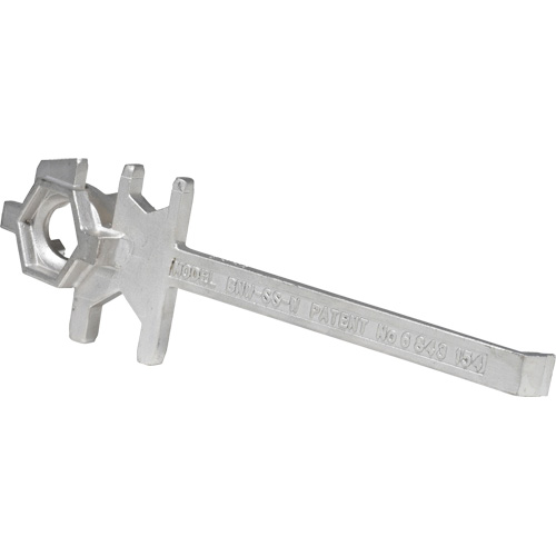 Cl&eacute; pour baril, Ouverture de 3/4"/2", Poign&eacute;e 9-1/2", Acier inoxydable Industrial Sales