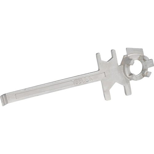 Cl&eacute; pour baril, Ouverture de 3/4"/2", Poign&eacute;e 9-1/2", Acier inoxydable Industrial Sales