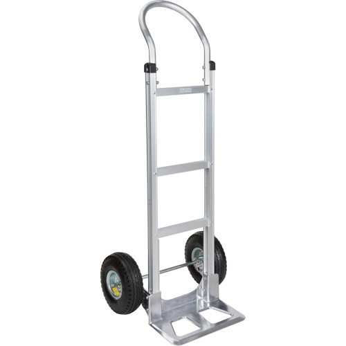 Knocked Down Hand Truck, Continuous Handle, Aluminum, 49-5/8" Height, 500 lbs. Capacity Industrial Sales