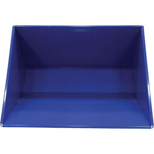 Conteneur autobasculeur, Acier, 3 vg³, Bleu Industrial Sales