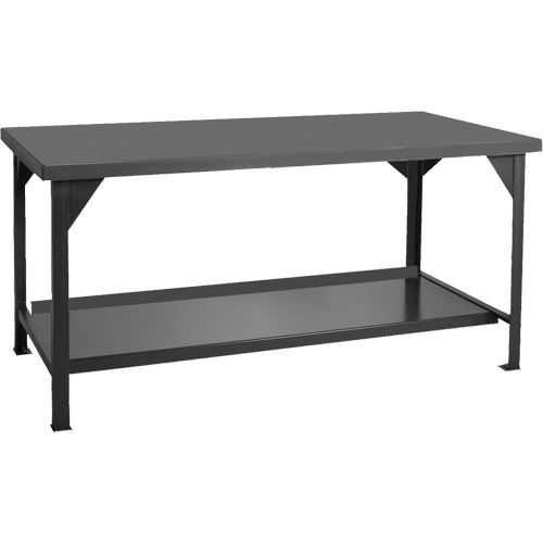 Heavy-Duty Workbench, 48" W x 30" D x 34" H, 4000 lbs. Capacity Industrial Sales