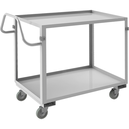 Chariot avec tablettes de calibre industriel, 2 Tiers, 22-1/2" la x 36-1/2" h x 42-7/16" p, Capacit&eacute; 600 lb Industrial Sales