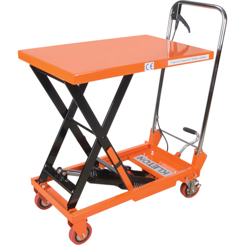 Hydraulic Scissor Lift Table, 27-1/2" L x 17-3/4" W, Steel, 330 lbs. Capacity Industrial Sales