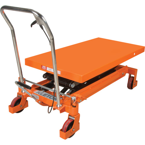 Table &eacute;l&eacute;vatrice &agrave; ciseaux hydraulique, 48" lo x 24" la, Acier, Capacit&eacute; 1540 lb Industrial Sales