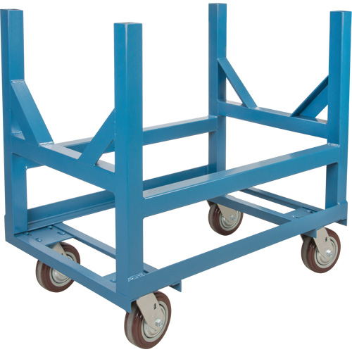 Chariot &agrave; berceaux pour tuyaux et barres, 24" lo x 24" la x 34" h, Capacit&eacute; de 2500 lb, Roue Polyur&eacute;thane Industrial Sales