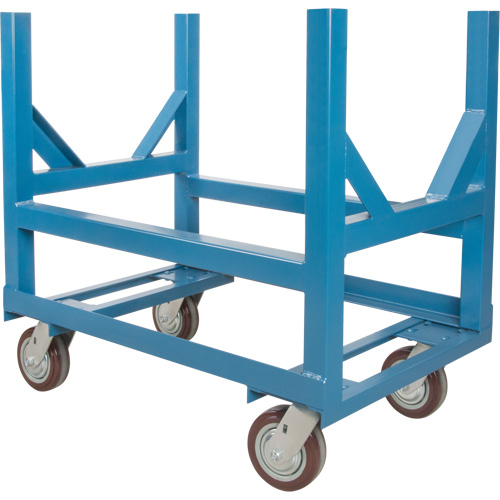 Chariot &agrave; berceaux pour tuyaux et barres, 24" lo x 24" la x 34" h, Capacit&eacute; de 2500 lb, Roue Polyur&eacute;thane Industrial Sales