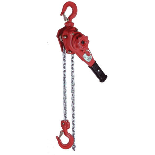 VQ Series Super Light Lever Hoist, 10' Lift, 2300 lbs. (1.6 tons) Capacity, Zinc Chain Industrial Sales