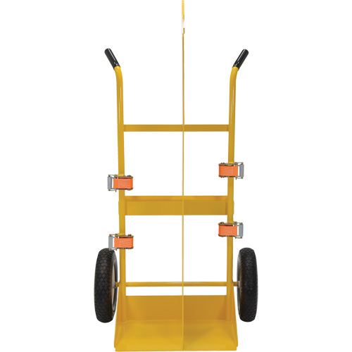 Chariot pour chalumeau et bouteille &agrave; gaz, Roues Rempli de mousse, Base de 23-13/16" la x 22-13/16" lo, 500 lb Industrial Sales