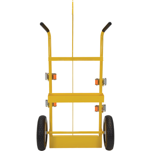 Chariot pour chalumeau et bouteille &agrave; gaz, Roues Rempli de mousse, Base de 23-13/16" la x 22-13/16" lo, 500 lb Industrial Sales