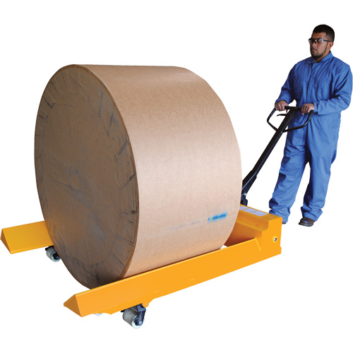 Transpalette pour mat&eacute;riaux en rouleaux, Acier, 48" lo x 7,5" la, Capacit&eacute; 4000 lb Industrial Sales