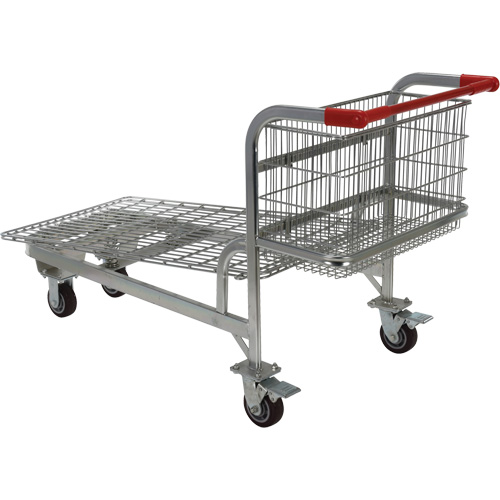 Chariot en treillis emboîtable, Acier, 28-3/4" x 37-1/16" x 59-5/8", Capacit&eacute; 275 lb Industrial Sales