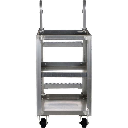 Chariot de pr&eacute;l&egrave;vement de stock, Aluminium, 21-7/8" la x 40" p, 3 tablettes, Capacit&eacute; 660 lb Industrial Sales