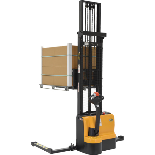 Double Mast Stacker, Electric Operated, 2200 lbs. Capacity, 150" Max Lift Industrial Sales