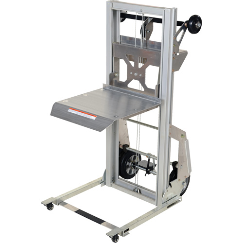 Appareil de levage portatif en aluminium, M&eacute;canisme Pompe au pied, Capacit&eacute; de 200 lb, Levage max de 61" Industrial Sales