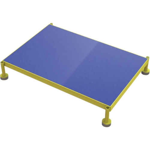 Adjustable Height One-Step Work Platform, 24" W x 36" D, 800 lbs. Capacity, All-Welded Industrial Sales