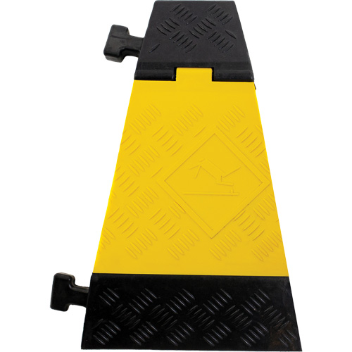 Powerhouse Heavy-Duty Right Turn Cable Protector, 3 Channels, 12" L x 19.75" W x 3" H Industrial Sales