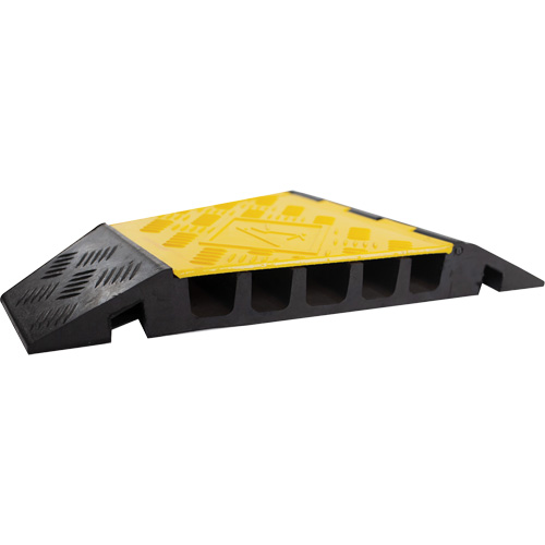 Protecteur de c&acirc;ble tourne-&agrave;-gauche robuste Powerhouse, 5 canaux, 12" lo x 19,75" la x 2,25" h Industrial Sales