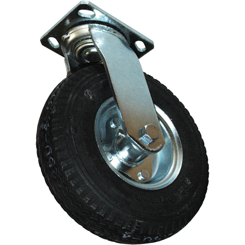 Roulette pneumatique pivotante pour chariot &agrave; plateforme Industrial Sales