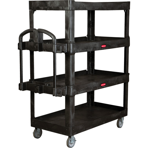 Heavy-Duty Ergo Utility Cart, 4 Tiers, 24-1/4" x 62-2/5" x 54-1/10", 700 lbs. Capacity Industrial Sales