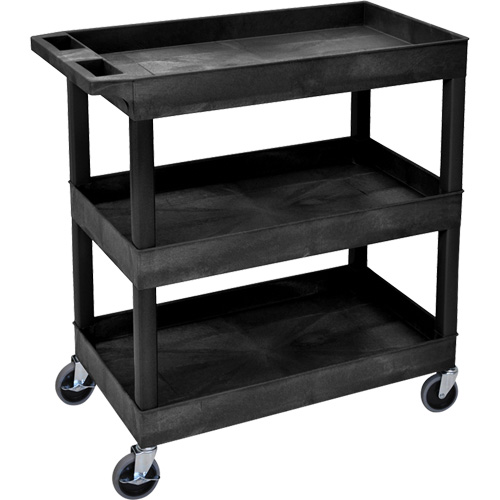 Tub Cart, 3 Tiers, 35-1/4" x 36-1/4" x 18", 300 lbs. Capacity Industrial Sales