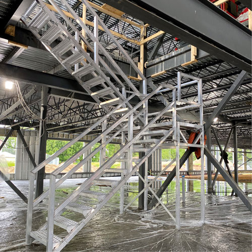 3-5 Step Telescopic Aluminum Smart Stairs Industrial Sales