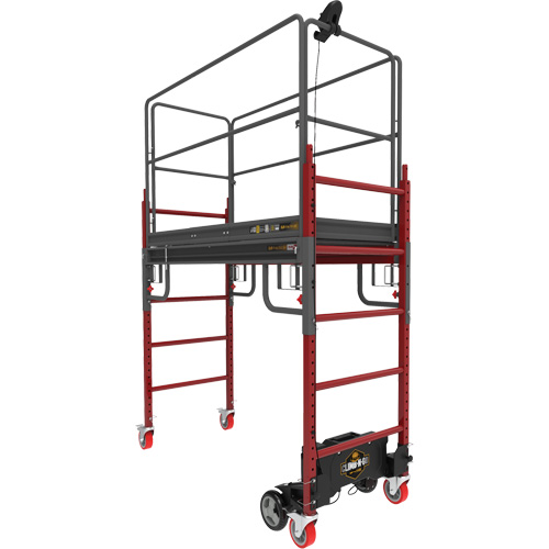 Complete Motorized Buildman 6' Baker Scaffold Kit, 31" D x 118-3/4" H Industrial Sales