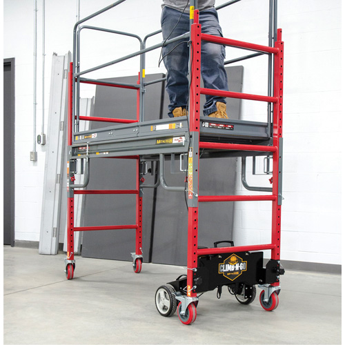 Complete Motorized Buildman 6' Baker Scaffold Kit, 31" D x 118-3/4" H Industrial Sales
