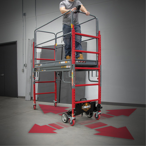Complete Motorized Buildman 6' Baker Scaffold Kit, 31" D x 118-3/4" H Industrial Sales