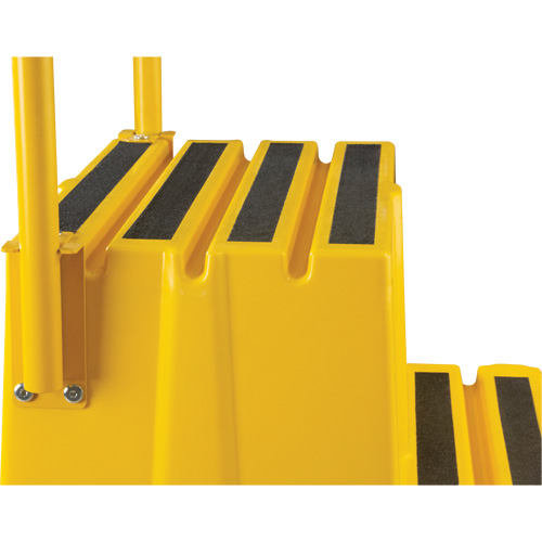 Industrial Step Stool, 4 Steps, 44" x 22-1/4" x 65-1/8" High Industrial Sales