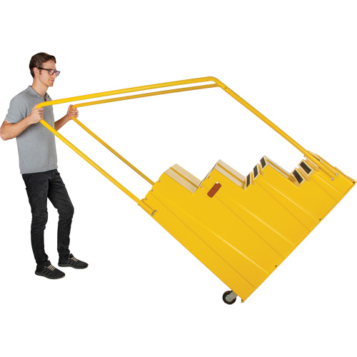 Industrial Step Stool, 4 Steps, 44" x 22-1/4" x 65-1/8" High Industrial Sales