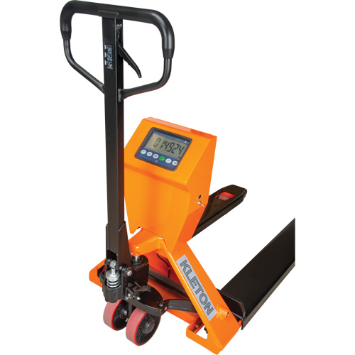 Digital Scale Pallet Truck, 44.5" L x 27.75" W, 4400 lbs. Cap. Industrial Sales