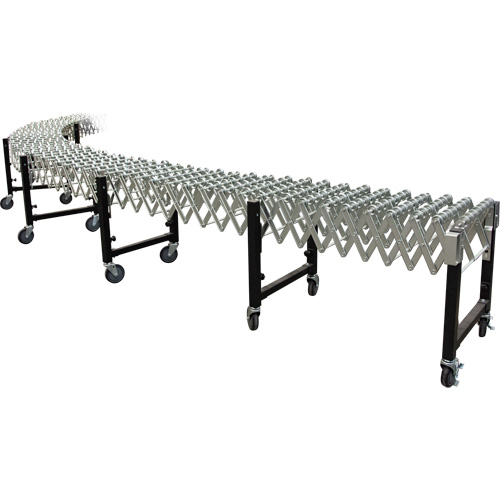Convoyeur extensible, 23" la x 24' lo, Capacit&eacute; de 200 lb par pi lin. Industrial Sales