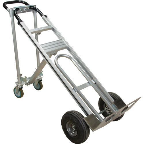 3-in-1 Convertible Hand Truck, Aluminum, 600 lbs. Capacity Industrial Sales